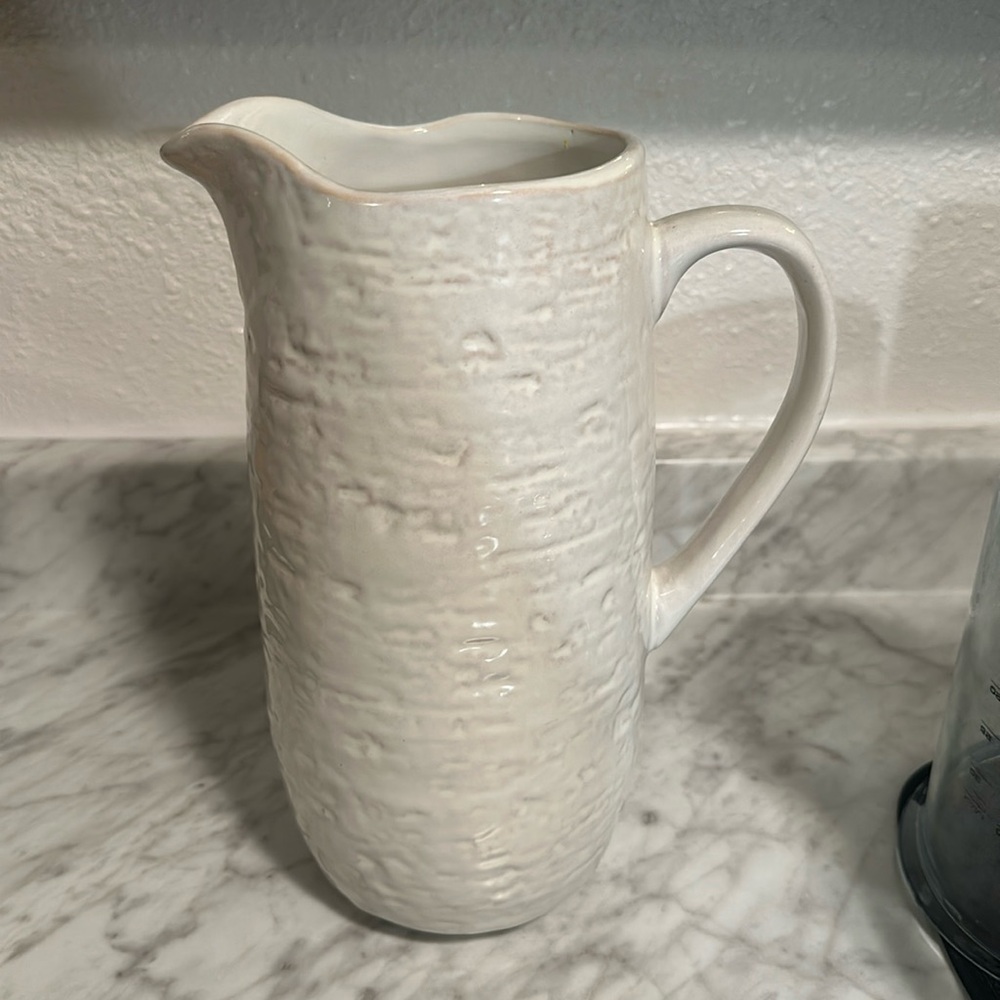 Stoneware pitcher